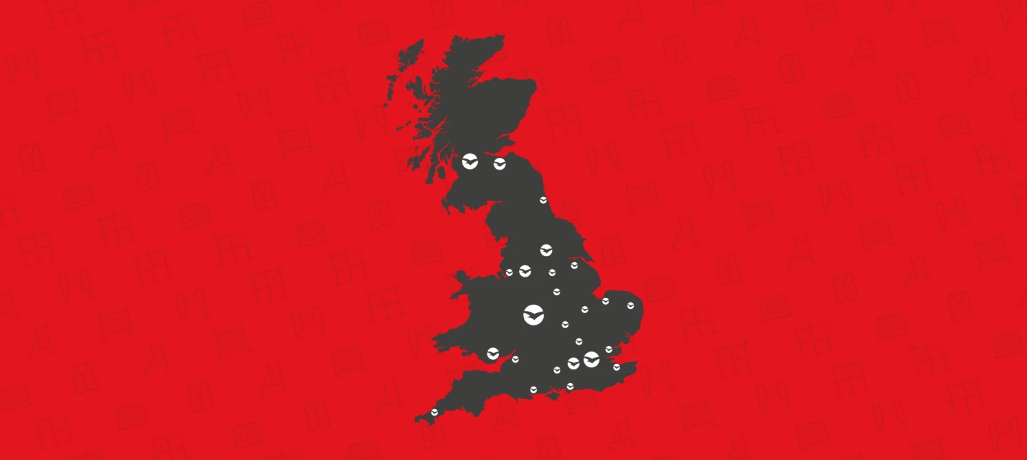 Altrad Hire & Sales UK Branch Map