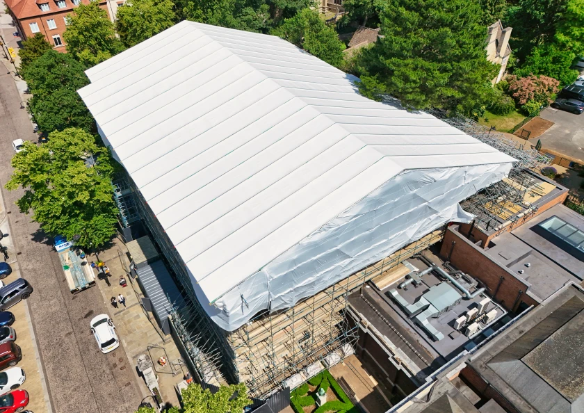 Roof restoration at Kettering library and art gallery