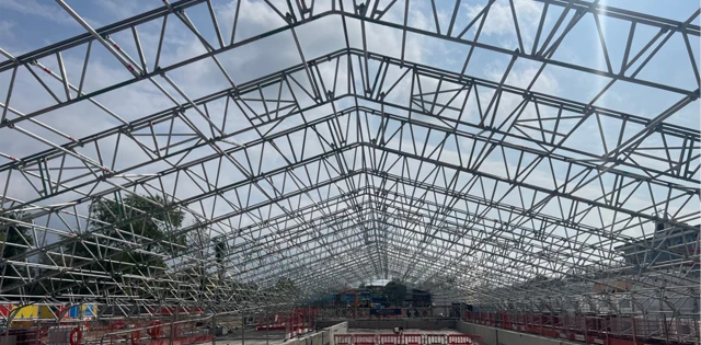 Hilsea Lido Temporary Roof Project