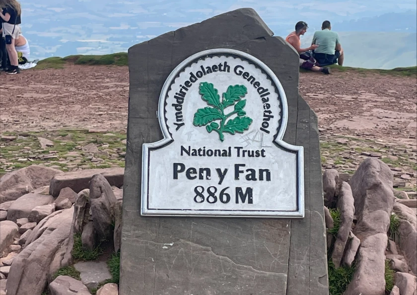 Climbing Pen y Fan to raise money for Jason who has been diagnosed for cancer.