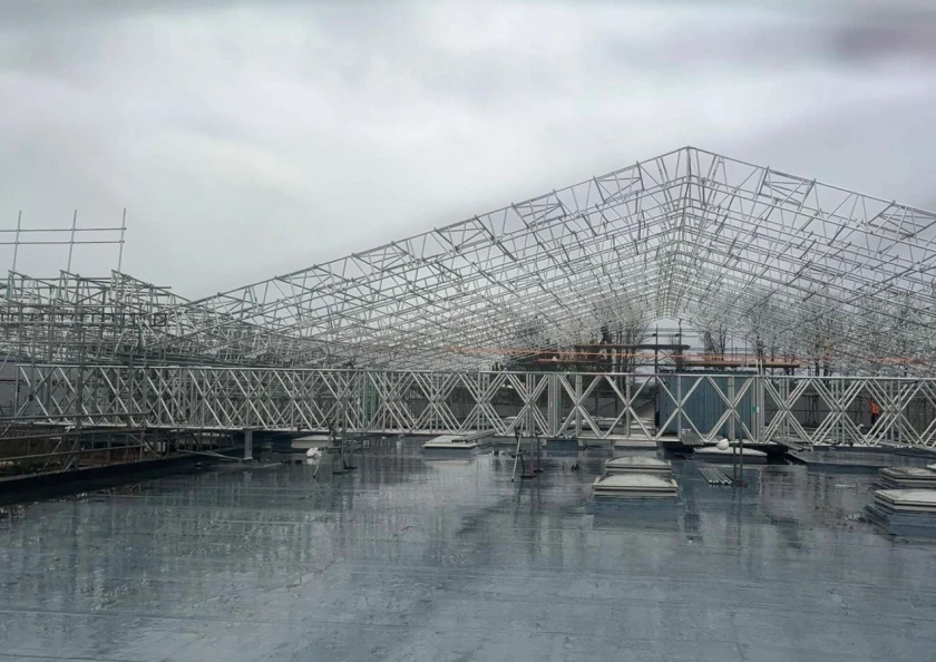 Temporary roof solution for Bro Cerwyn Centre roof refurbishment