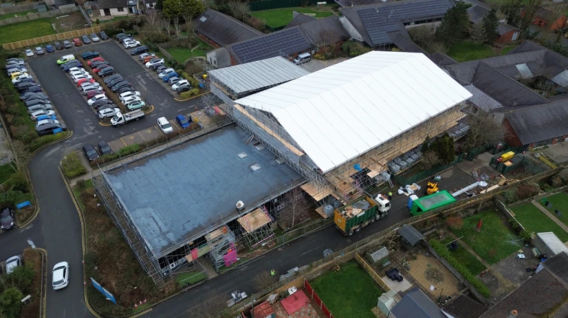 Bro Cerwyn Centre Temporary Roof Project