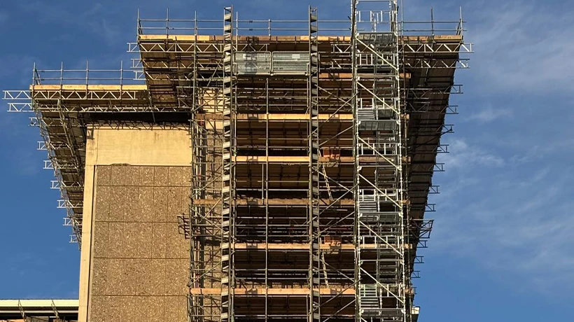 Hospital of Wales Scaffolding Project